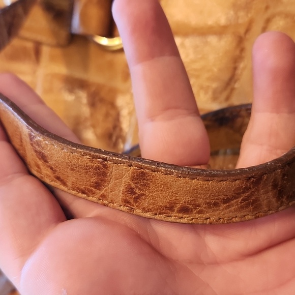 Brahmin Mustard Yellow Leather Hobo - Picture 9 of 10